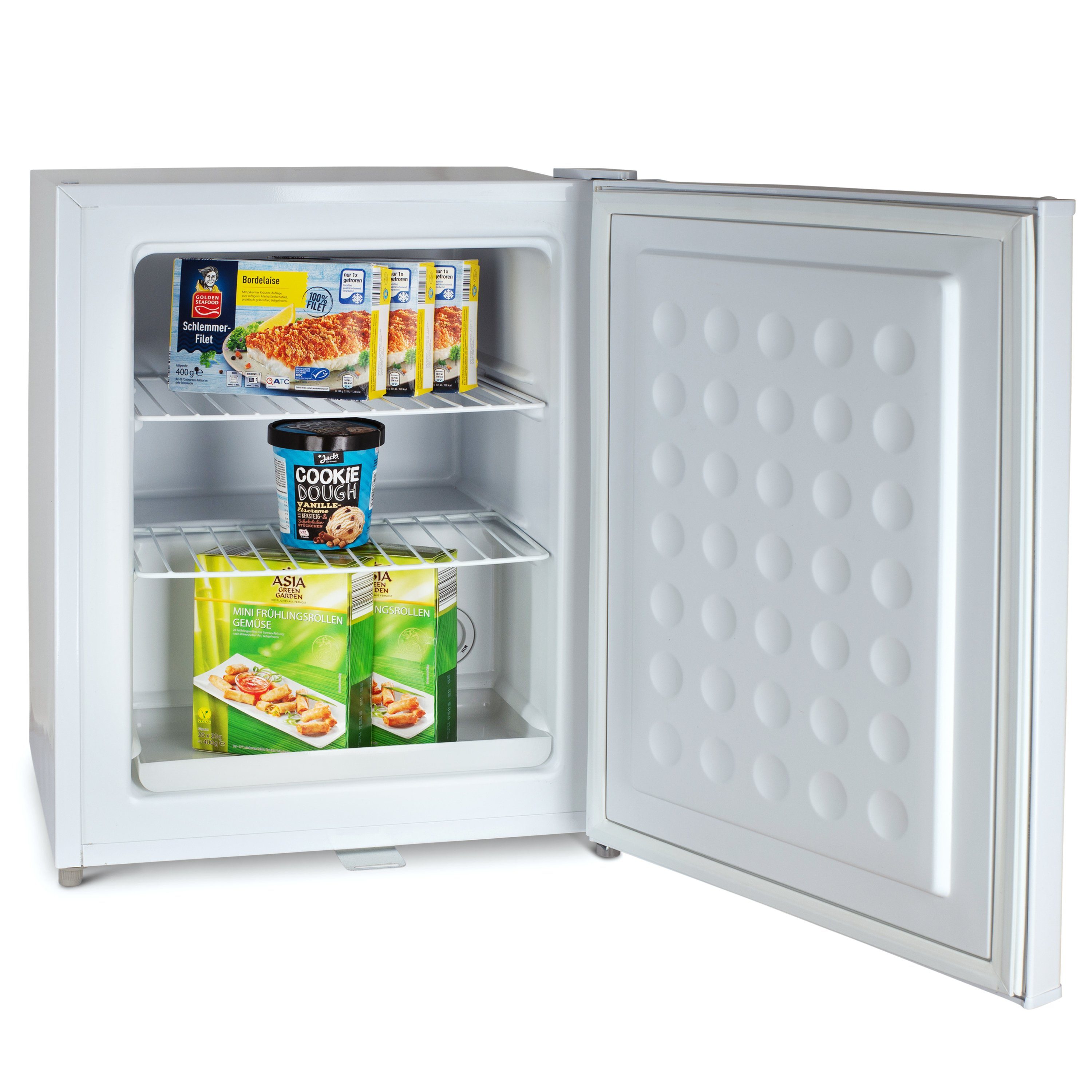 Stillstern Gefrierschrank MGS 42.1, 63.2 cm hoch, 47 cm breit, Mini Gefrierschrank mit Schloss 42L