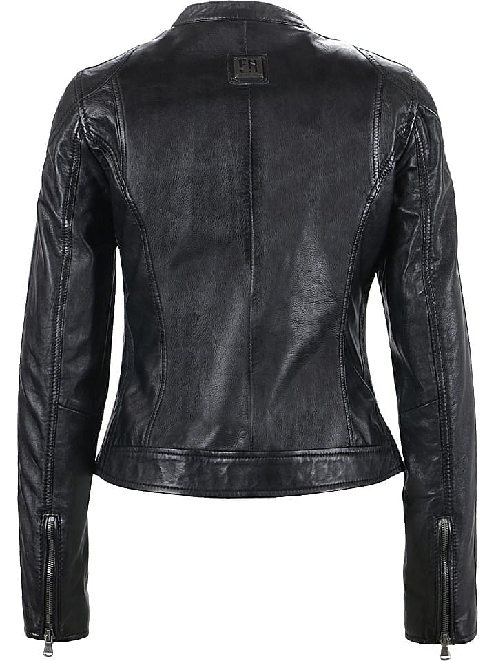 FREAKY NATION Lederjacke in Schwarz günstig kaufen L