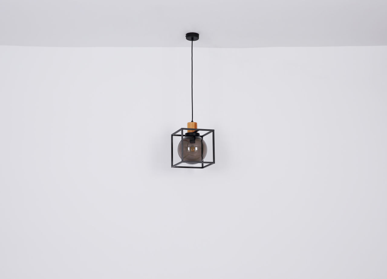 Globo Lighting - HILKO - Hängeleuchte Metall schwarz matt, 1x E27 LED