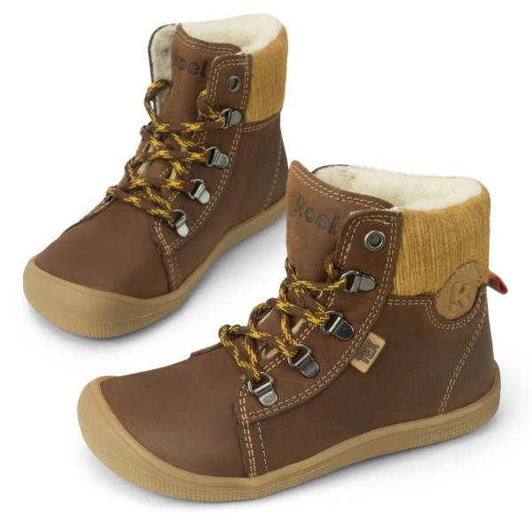 Koel bare ~ Deemer HighCut Schnürschuh Winter + Tex ~ Chocolate