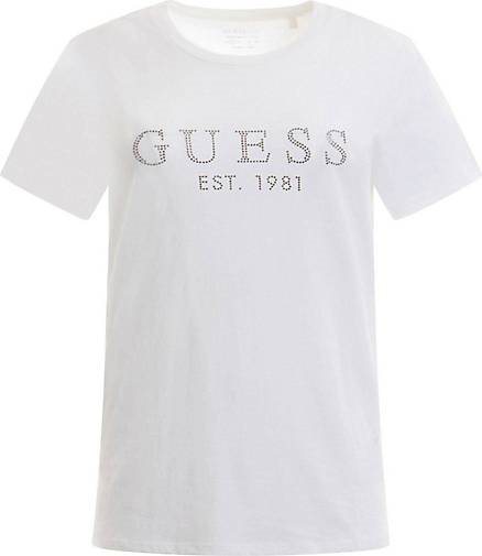 GUESS Damen T-Shirt CRYSTAL EASY