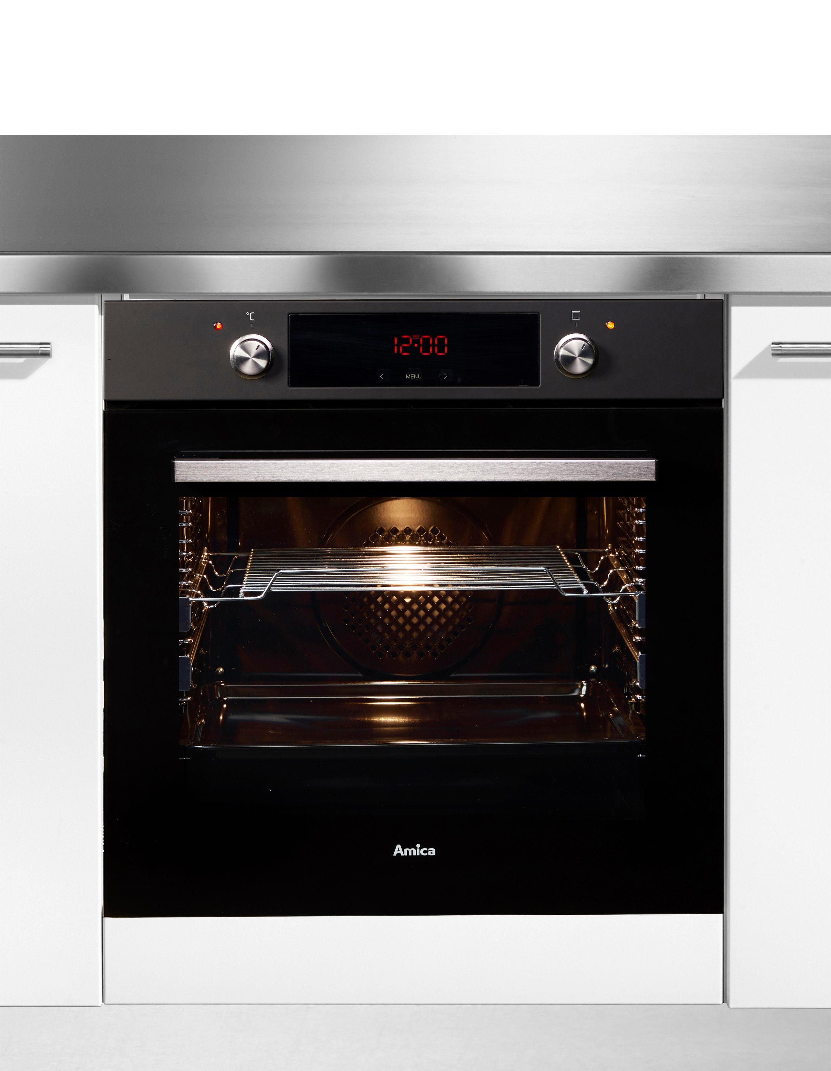 Amica Einbaubackofen EBX 944 610 SM, mit 2-fach-Teleskopauszug, Simple Steam, Simple Steam