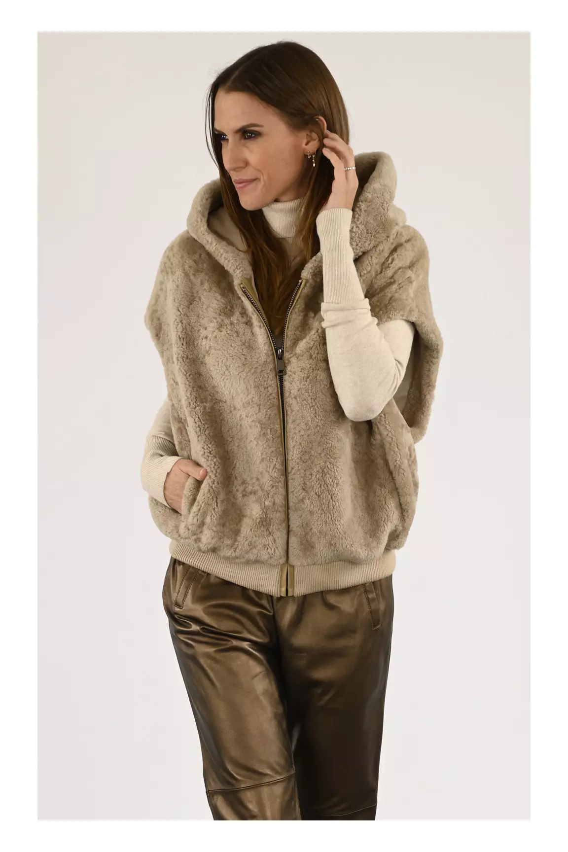 Ventcouvert Autres Gilets Femme couleur beige