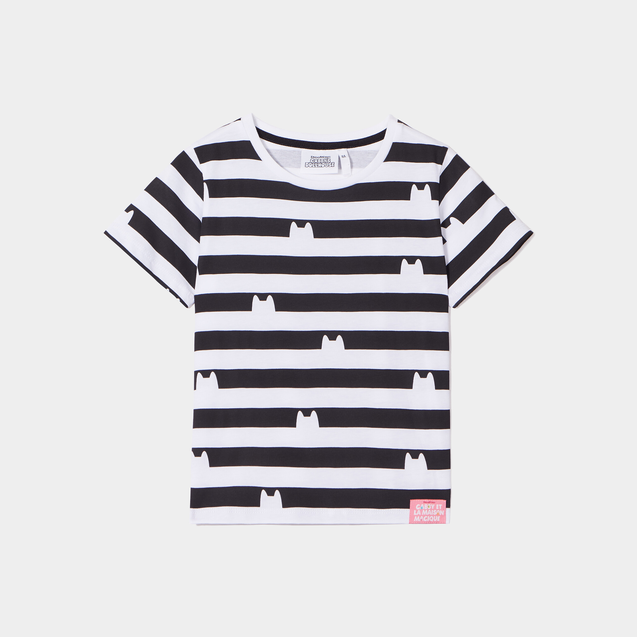 T-shirt coton Cabby's Dollhouse blanc fille | La Halle