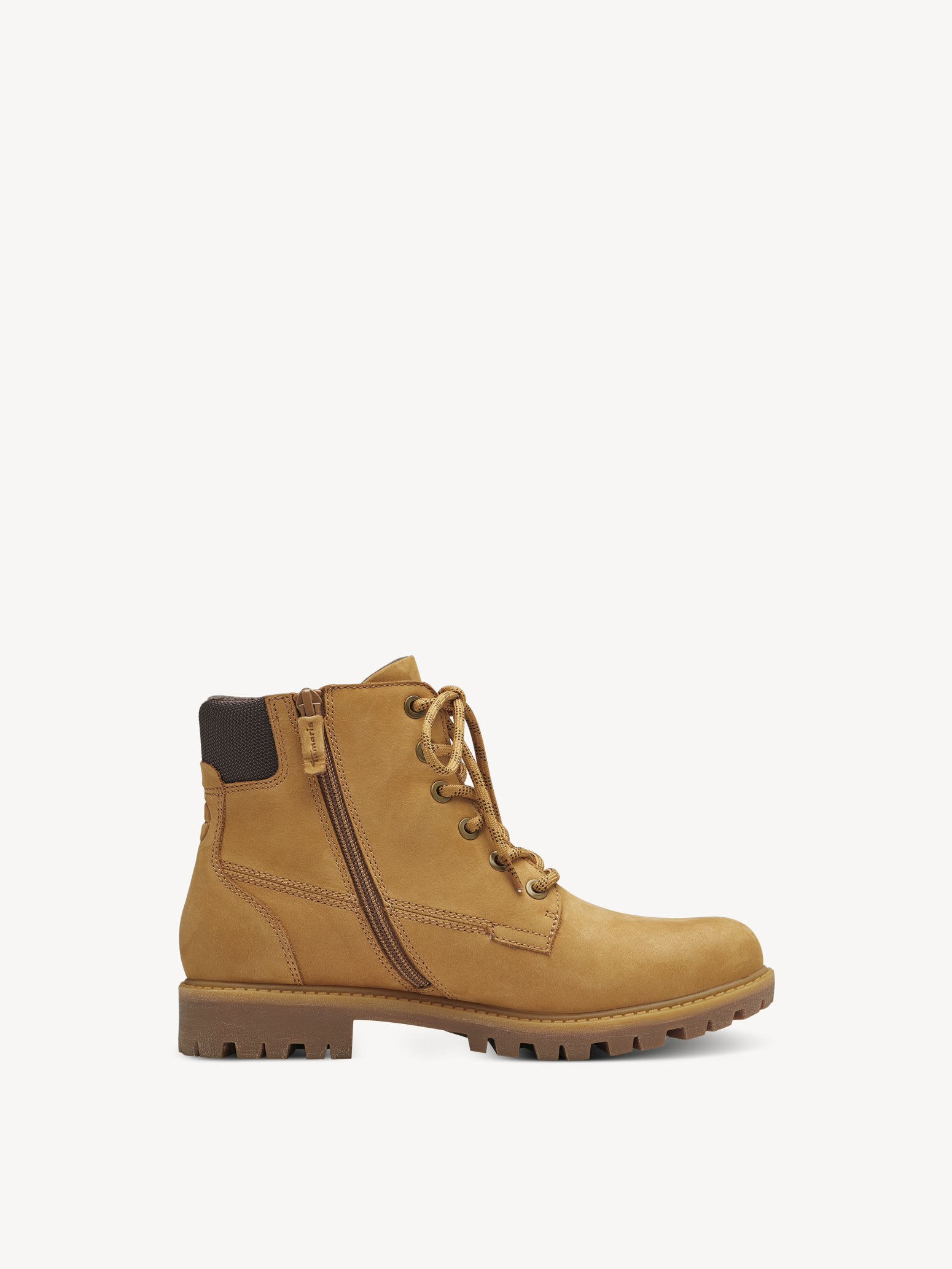 Bottine en cuir - jaune
