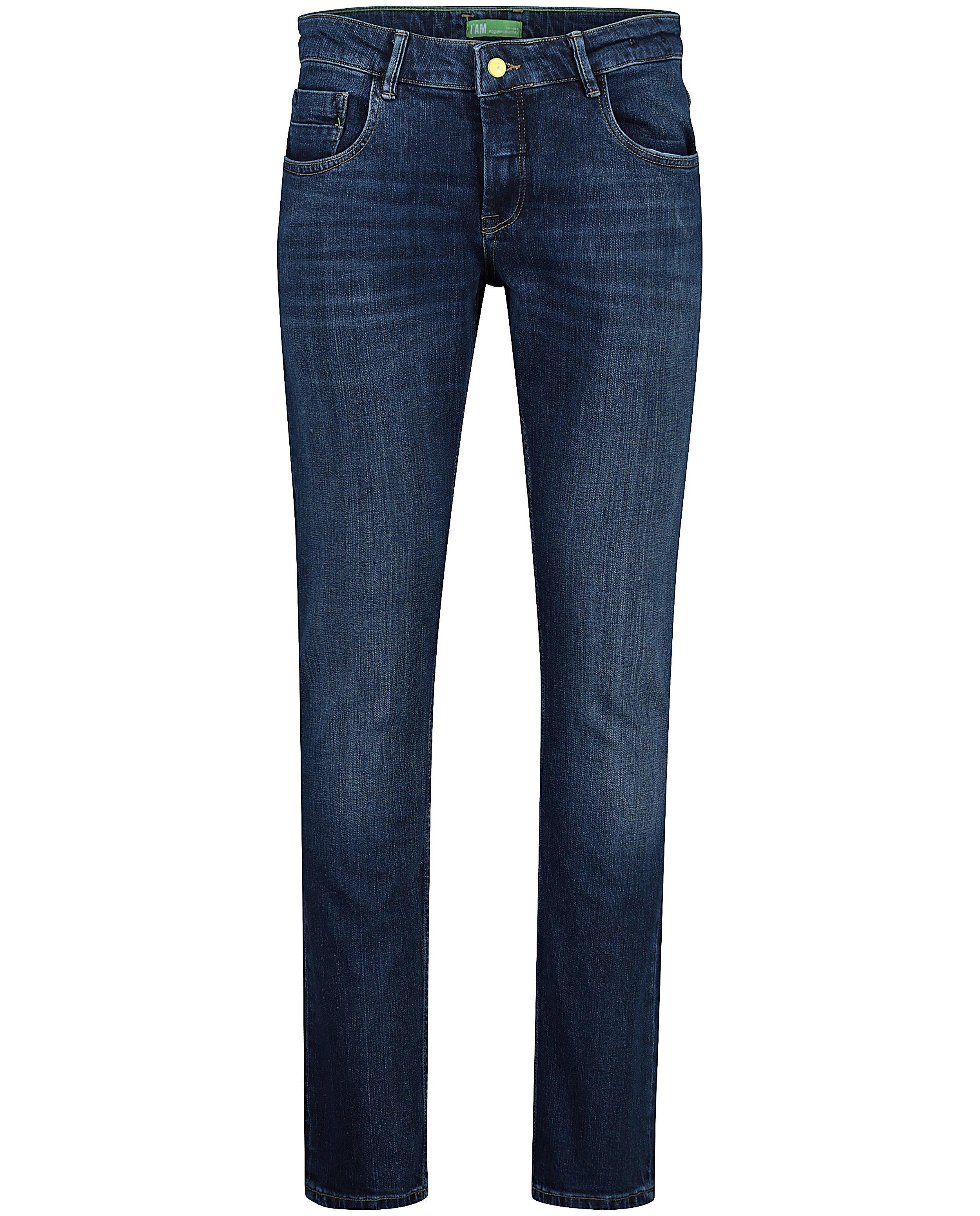 AM denim slim post-consumer I AM albastru închis