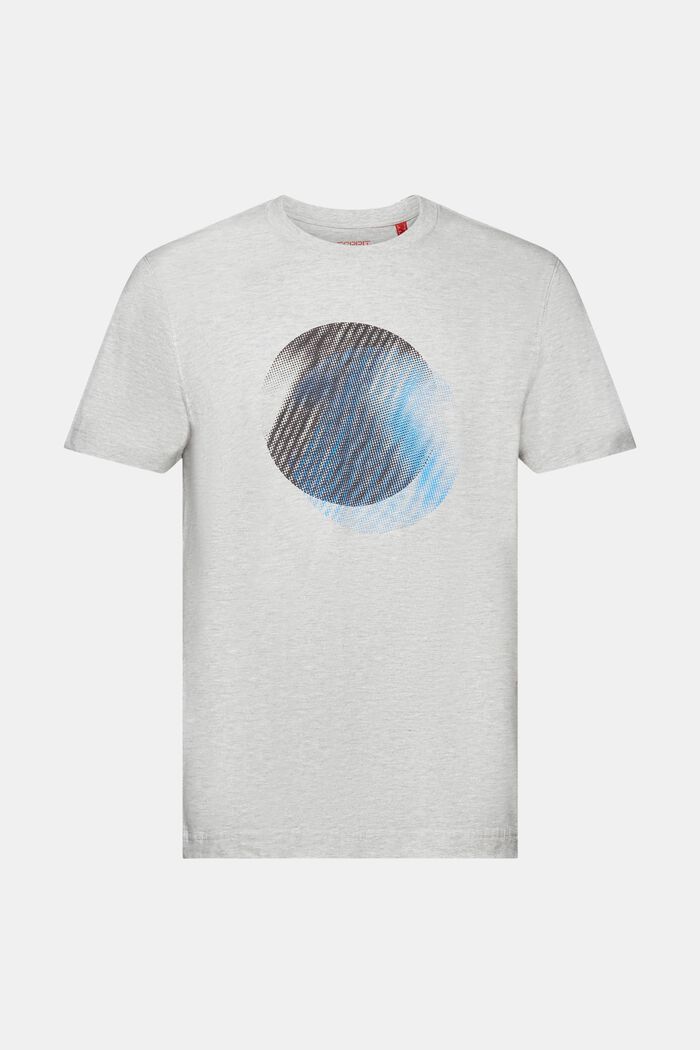 Rundhals-T-Shirt mit Print vorne