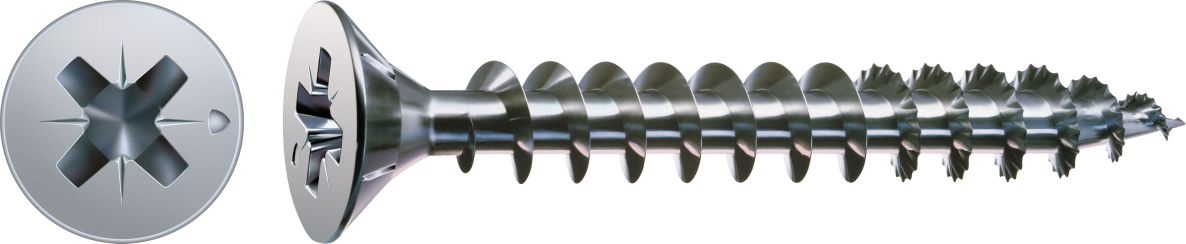 SPAX 1081010300163 Βίδα γενικής χρήσης 3 x 16 mm, Πλήρες σπείρωμα, Κεφαλή με φρεζάτη κεφαλή, Κεφαλή Phillips Z1 - 200 τεμάχια