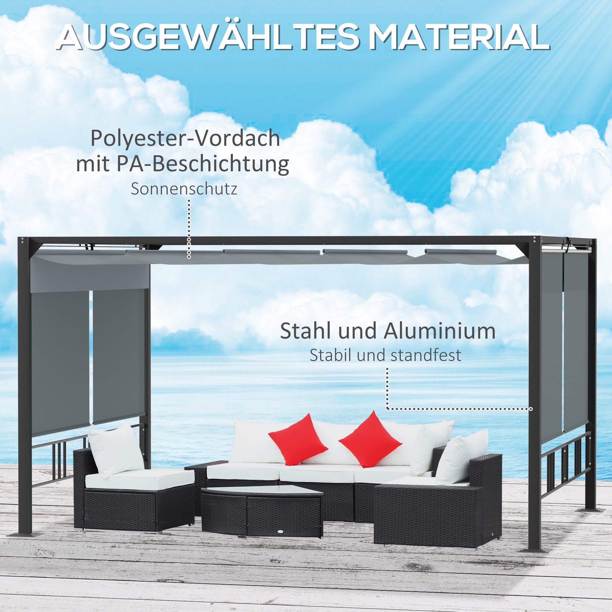 Outsunny Pavillon Pergola