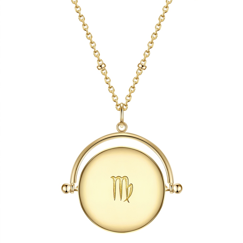 Glanzstücke München Collier en argent Zodiaque Vierge Argent sterling Oxyde de zirconium (CZ) en Or j collier
