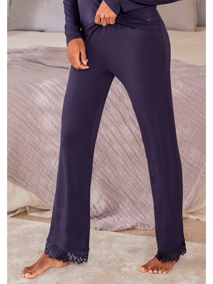 LASCANA Schlafhose in nachtblau günstig kaufen 32/34