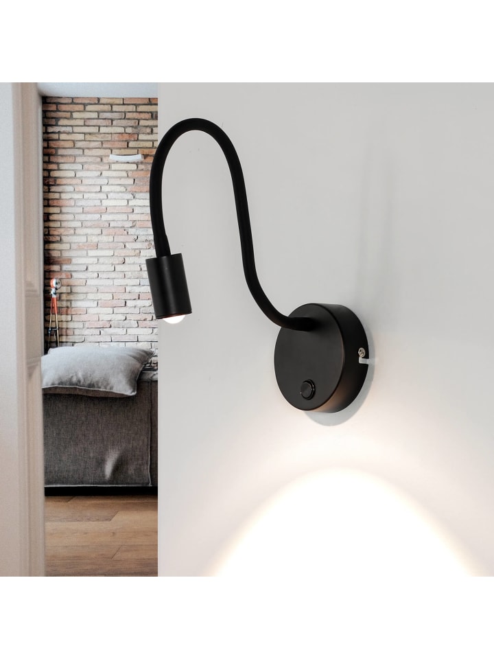 Licht-Erlebnisse Wandlampe EEK G in Schwarz günstig kaufen onesize