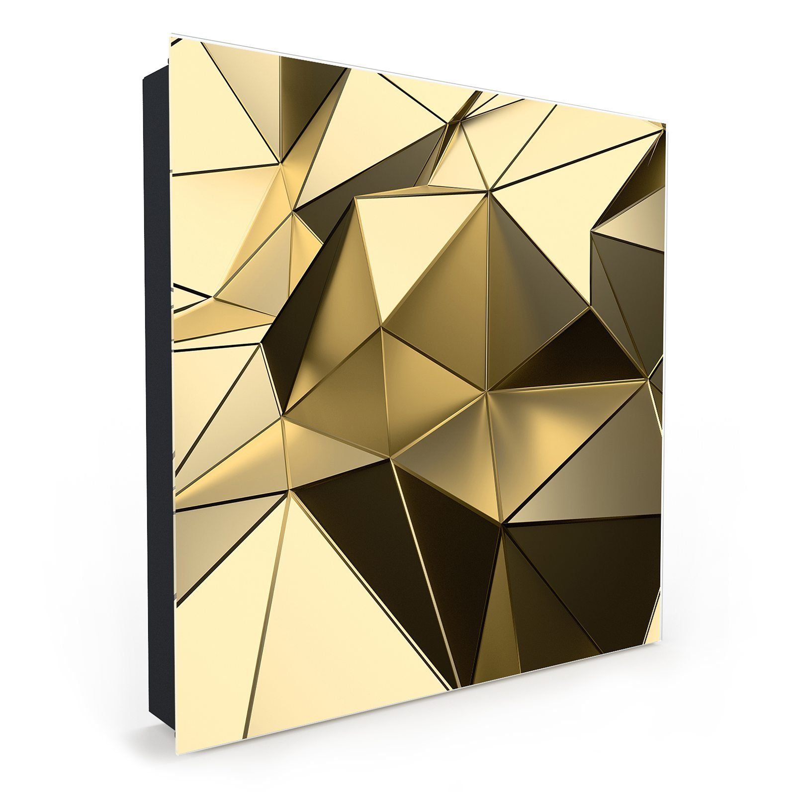 Primedeco Schlüsselkasten Magnetpinnwand mit Glasfront Futuristischer Hintergrund (1 St)