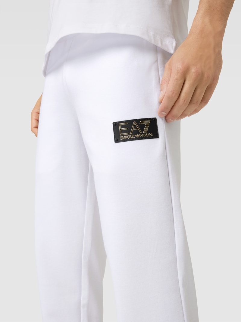 Sweatpants mit Tunnelzug in weiß