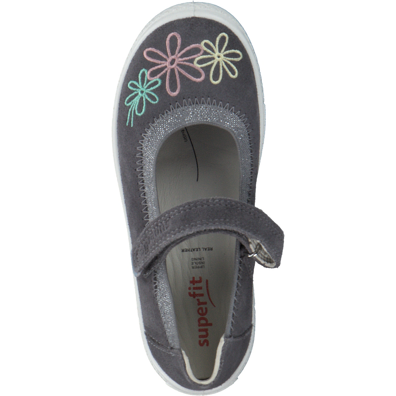 Superfit TENSY 00095, Ballerinas (Kinder), Kinder, hellgrau