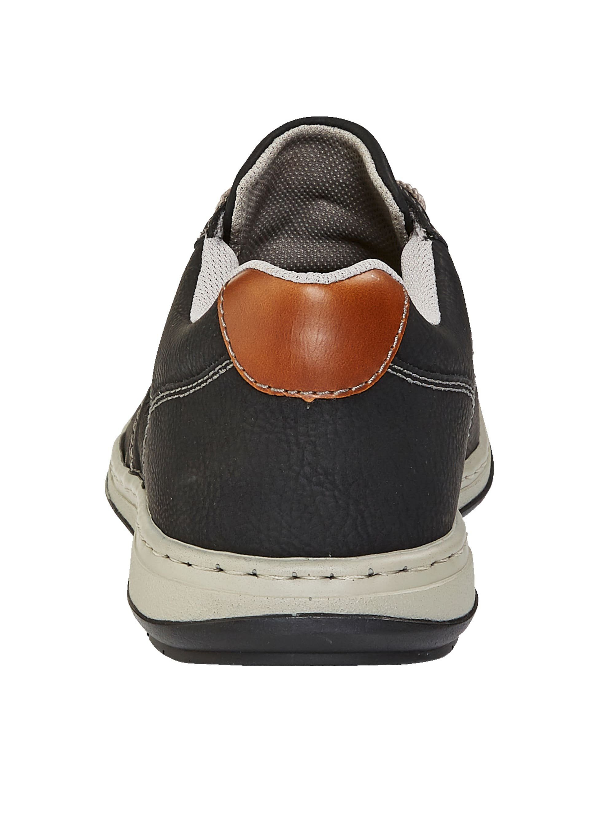 Rieker Schnürschuh Schnürschuh mit kontrastfarbenen Steppnähten