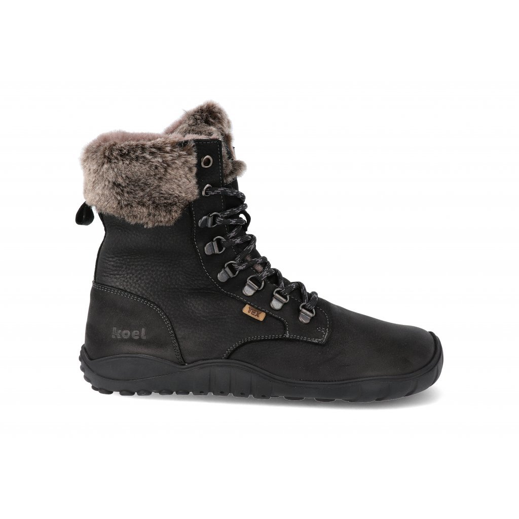 Koel4kids Levi Tex Lambswool Black 05T023.237-000 Winterbarfußstiefeletten