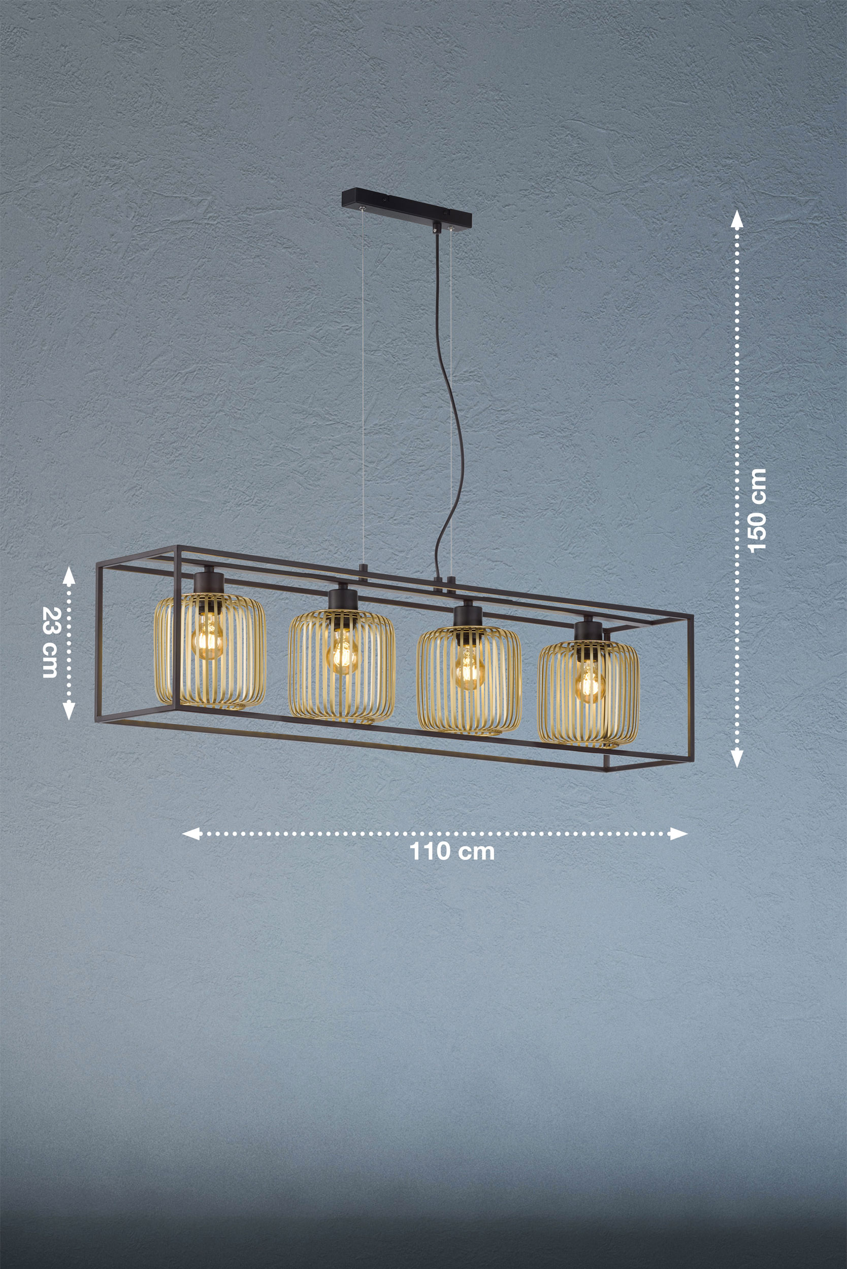 Fischer & HonselPendelleuchte 4flg