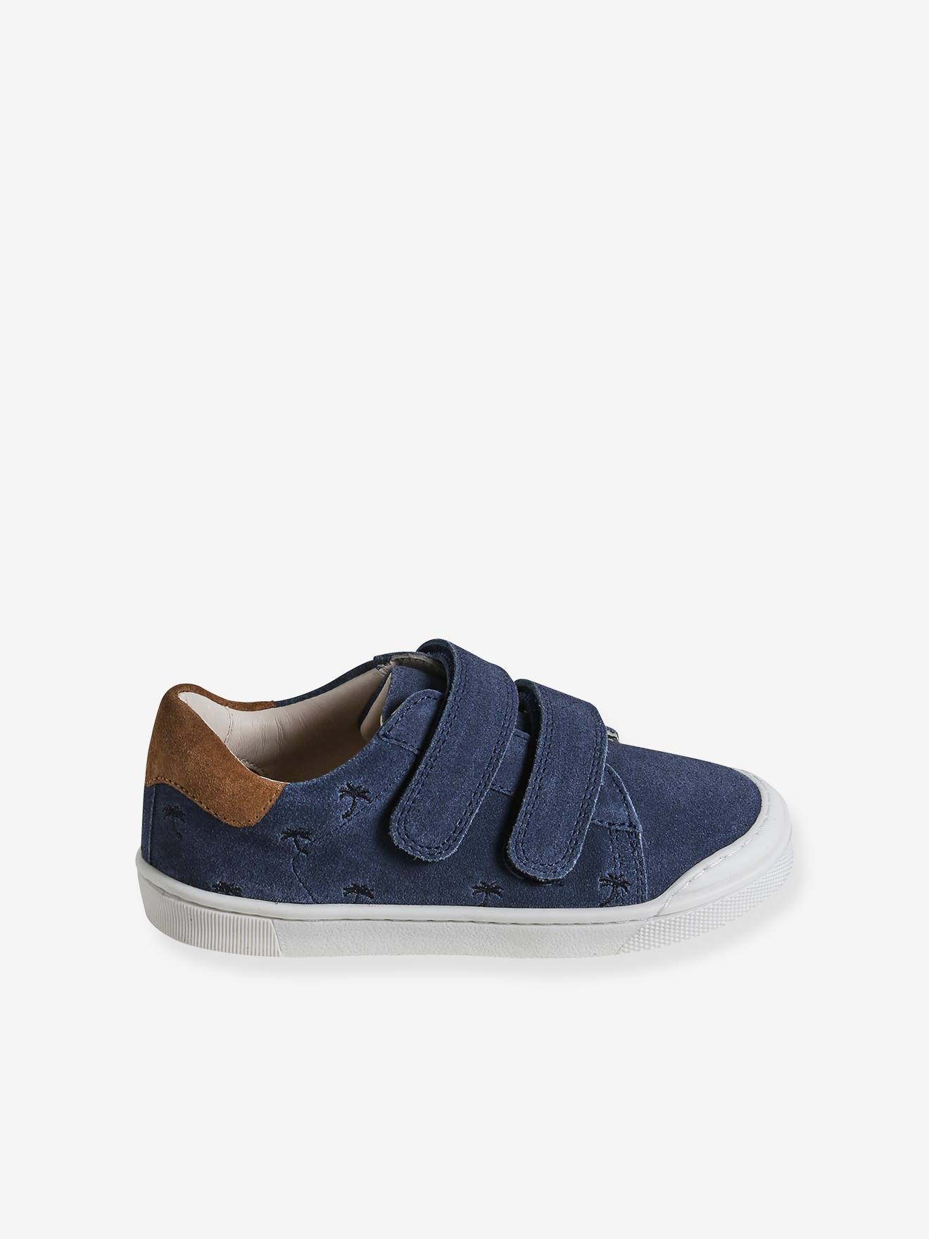 Vertbaudet Kinder Klett-Sneakers mit Anziehtrick - marine