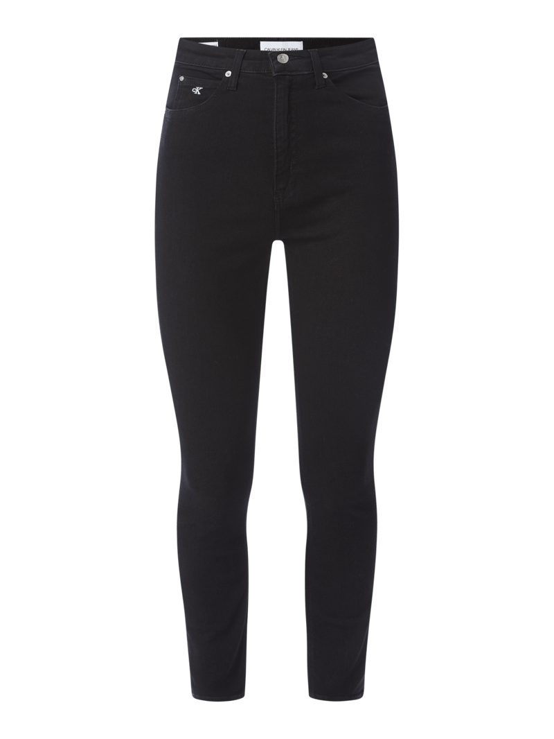 Super Skinny Fit High Rise Jeans mit Stretch-Anteil in schwarz