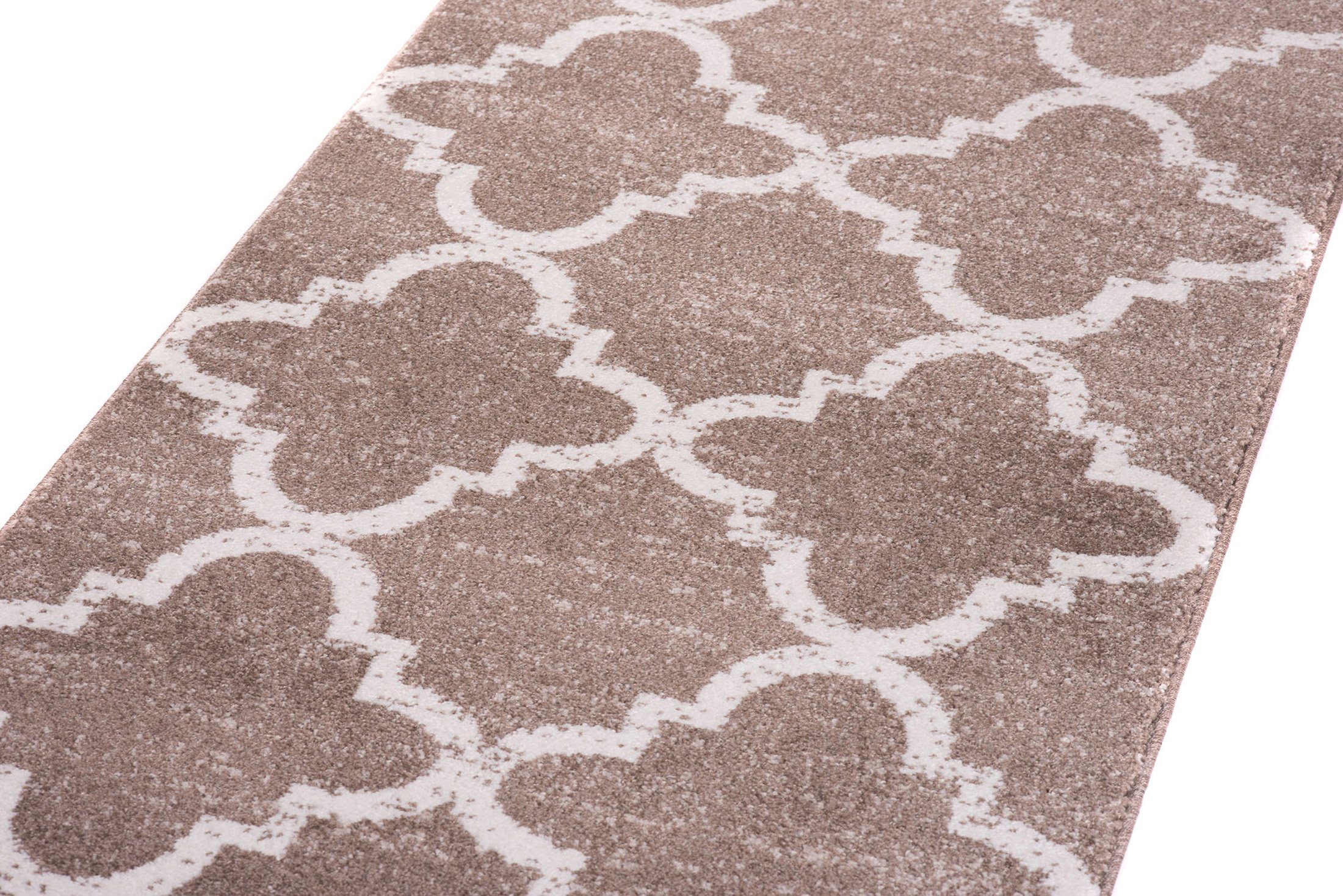 Läufer Läufer Flurläufer Modern für Vorzimmer, Küche - Beige, Mazovia, 100 x 100 cm, Kurzflor, Meterware, Höhe 10 mm, Kurzflor - niedrige Florhöhe