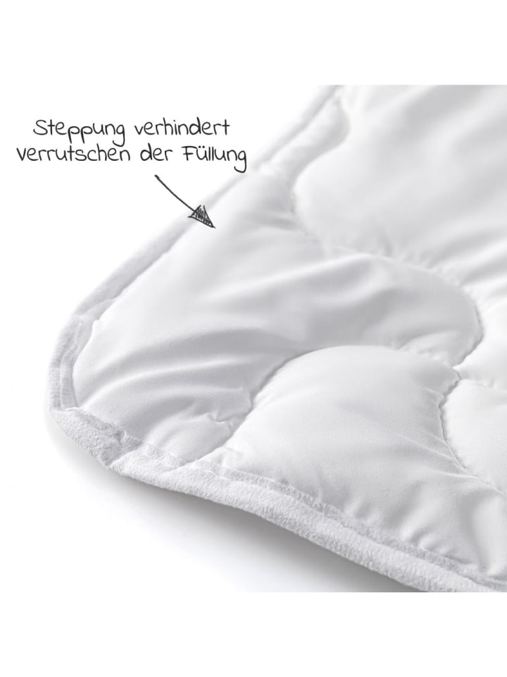 LaLoona Steppbett-Set Premium Complete 100 x 135   40 x 60 in weiss günstig kaufen onesize