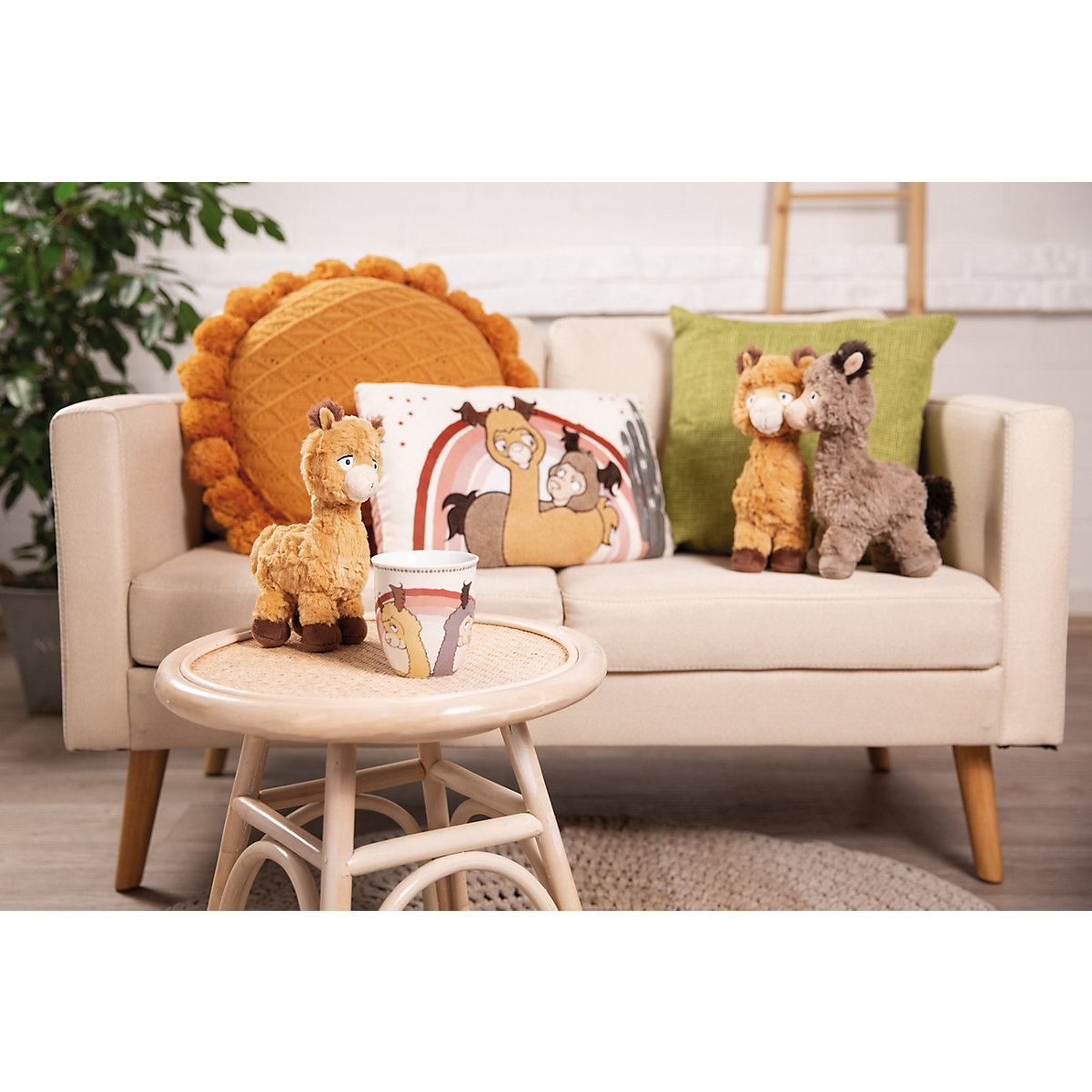 Kuscheltier Alpaka Chic Paka 25cm stehend GREEN