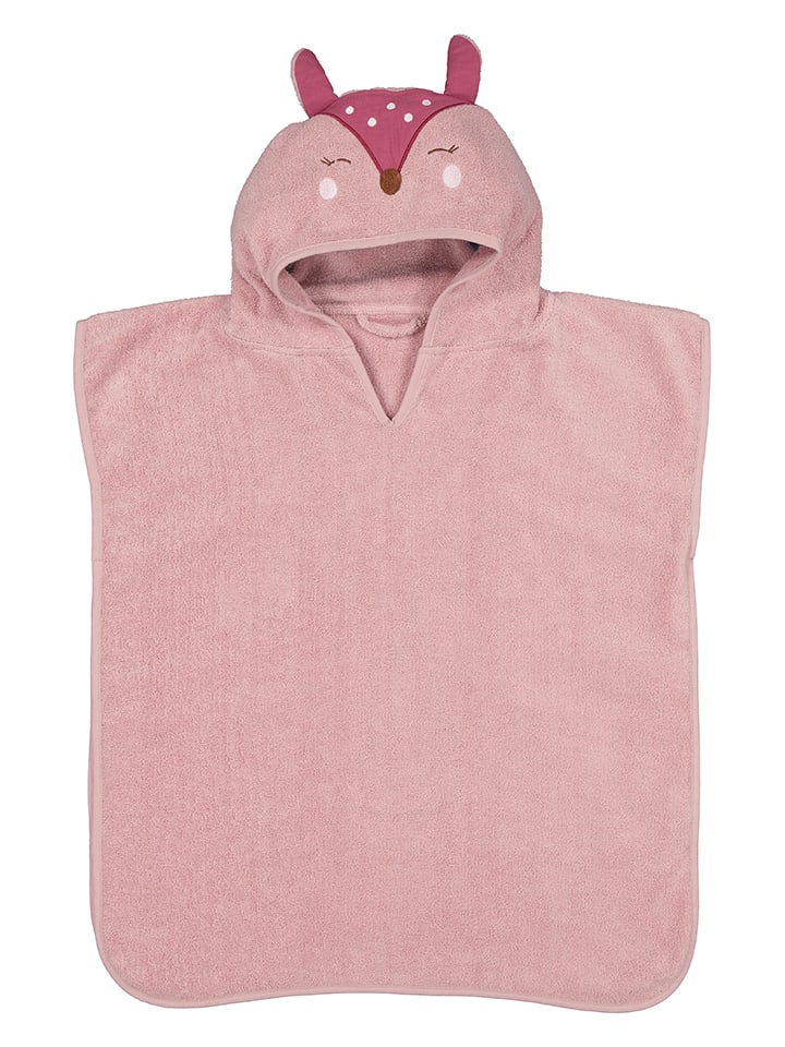 lamino Kapuzenbadeponcho in Rosa günstig kaufen
