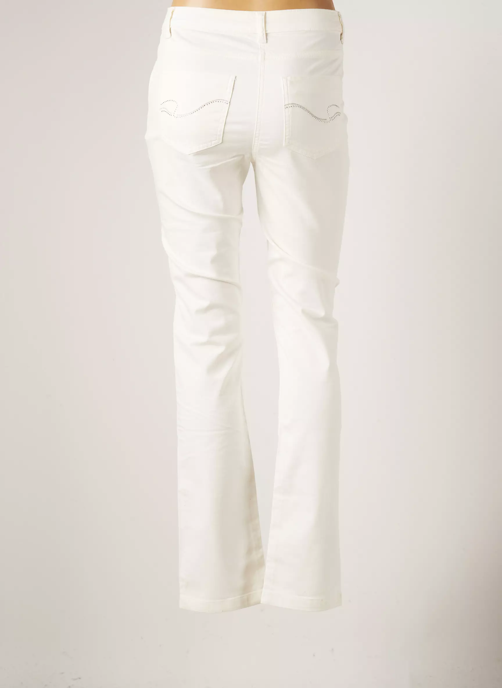 Julie Guerlande Pantalons Slim Femme couleur beige