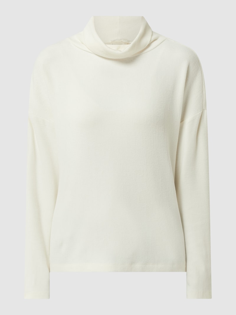 Sweatshirt mit Rollkragen in offwhite