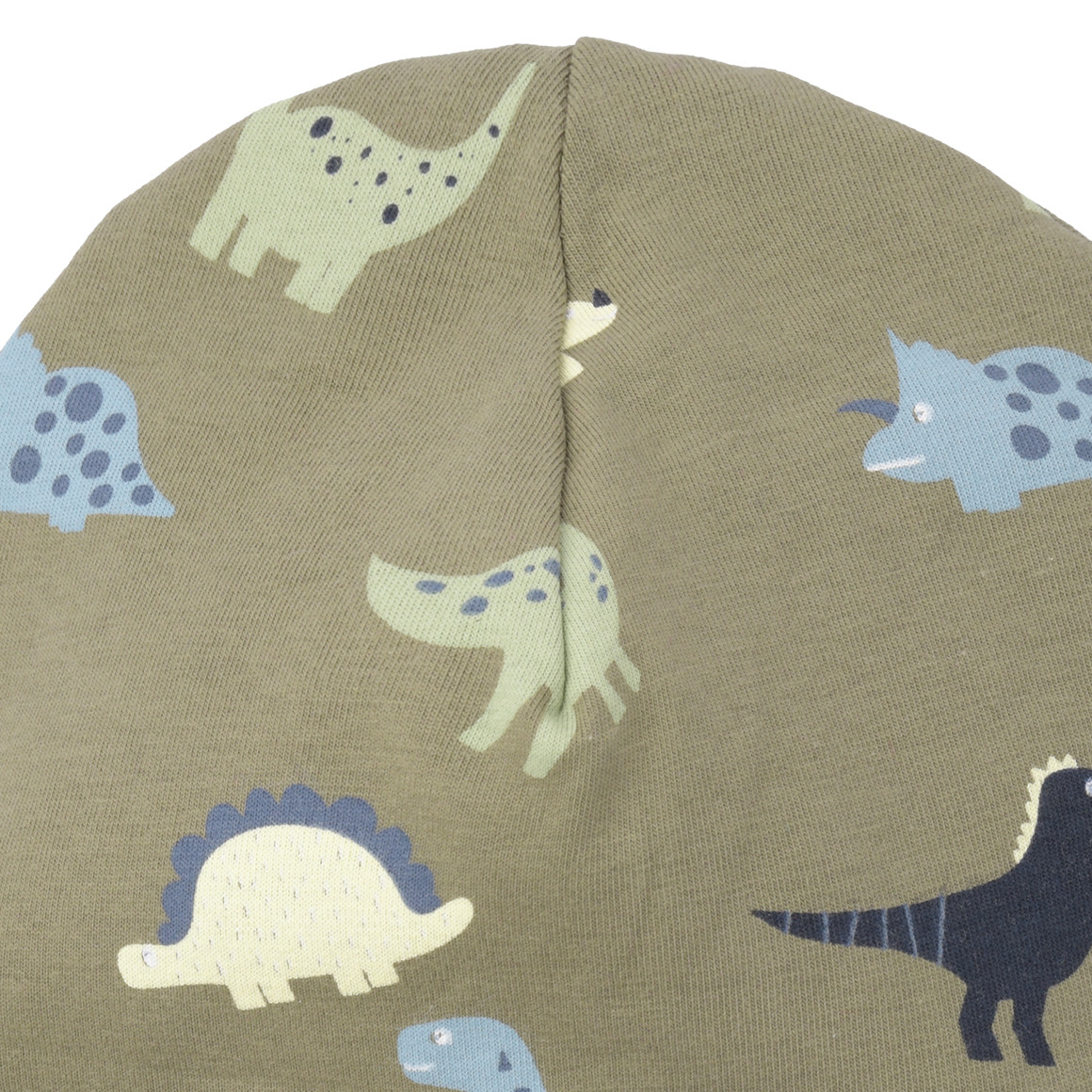 Baby Beanie mit Dino-Allover