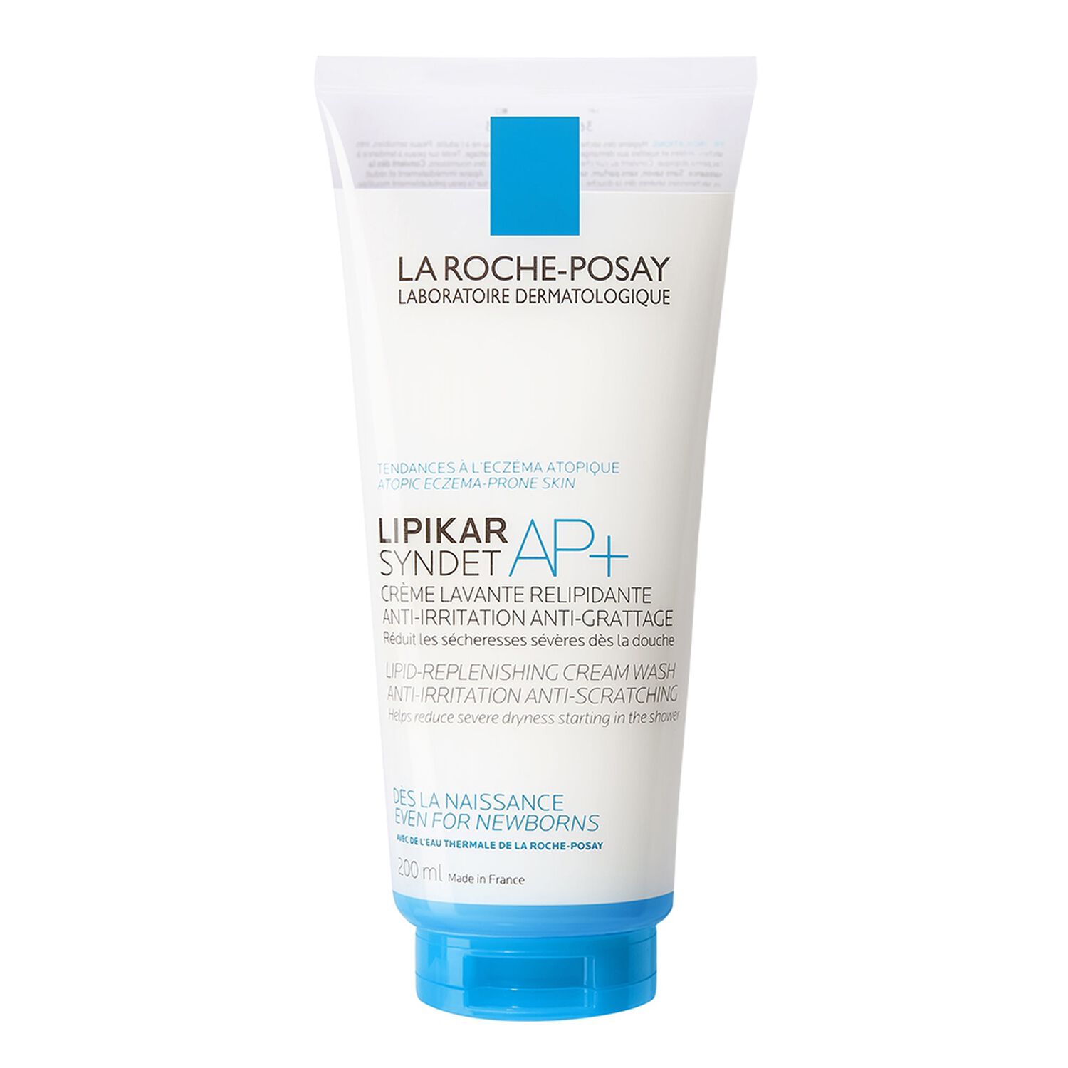 la roche-posay Lipikar Syndet AP+ Crème Lavante Relipidante, Anti-Irritations