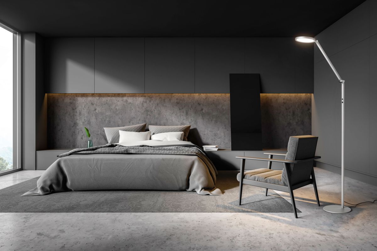 LED 1-flg Stehleuchte Regina Alu