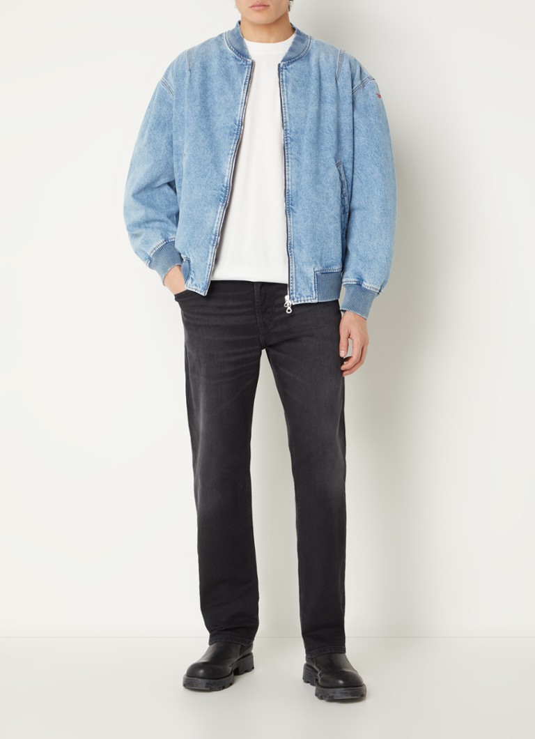 Giacca bomber in denim Diesel D-Vinz con tasche laterali