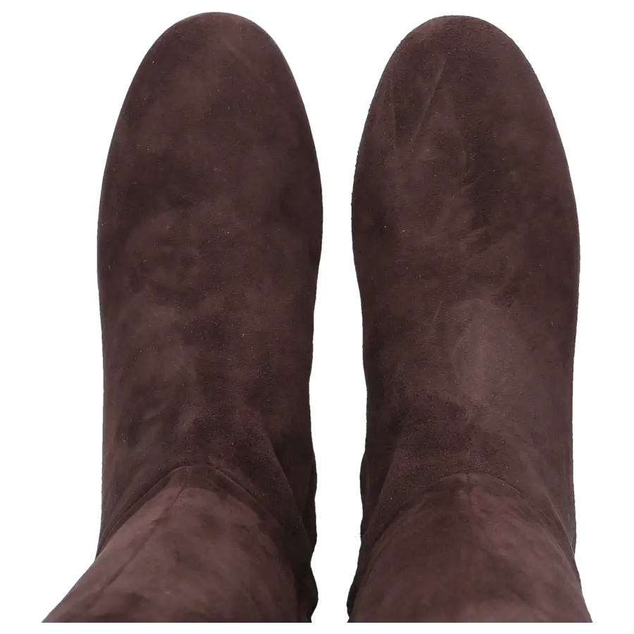 Gianvito Rossi - Stiefel ROLLING MID BOOT Veloursleder - braun