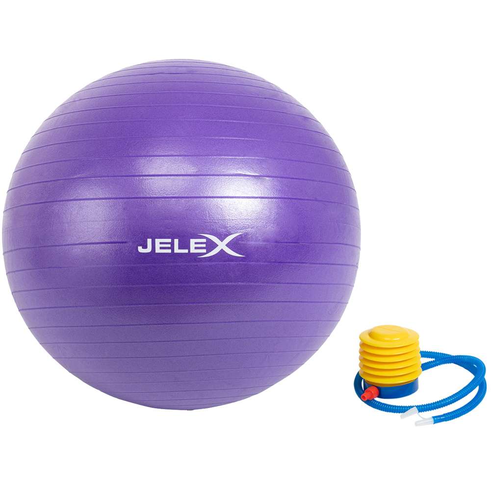 JELEX Fitness Yogaball inkl. Pumpe 65cm lila