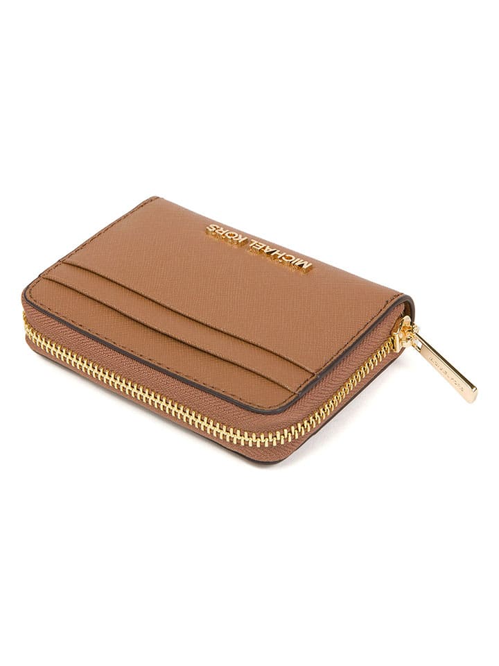 Michael Kors Leder-Geldbörse in Camel - (B)12 x (H)8 x (T)2 cm günstig kaufen onesize