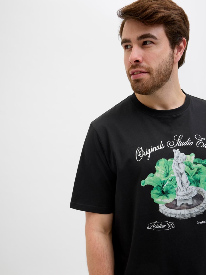 JACK & JONES PLUS T-shirt in Black günstig kaufen