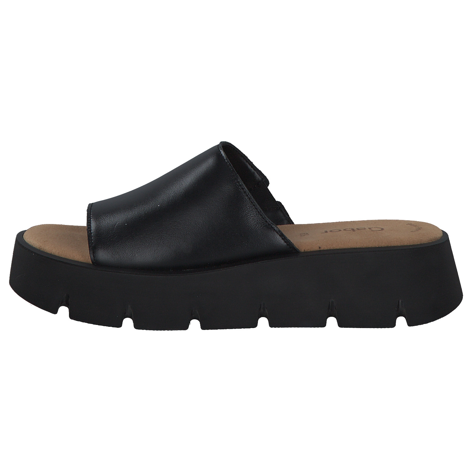 Gabor 24.750, Plateau-Pantoletten, Damen, schwarz (uni)