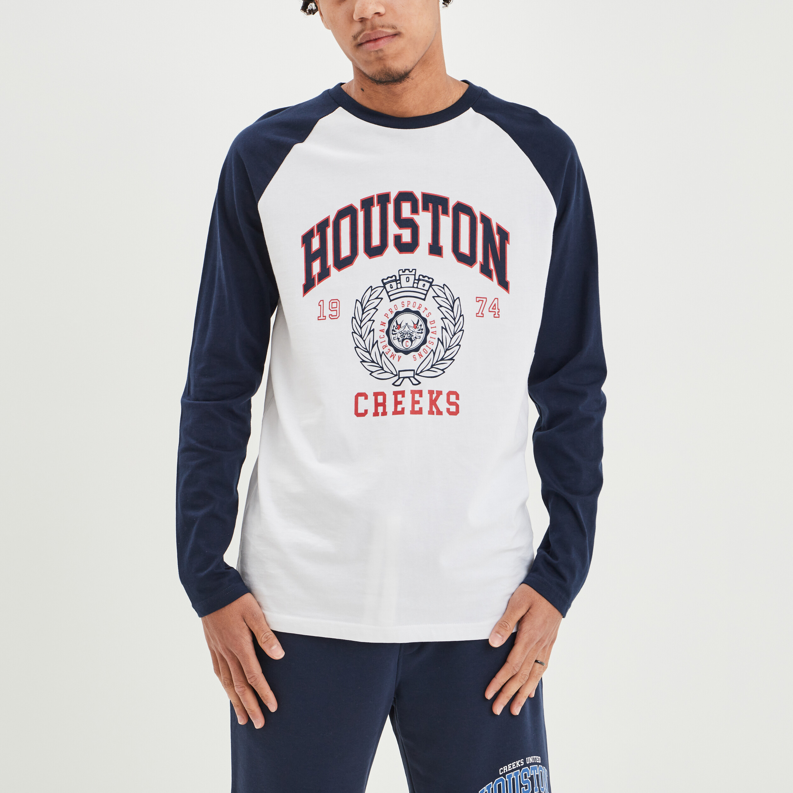 T-shirt manches longues Creeks blanc homme | La Halle