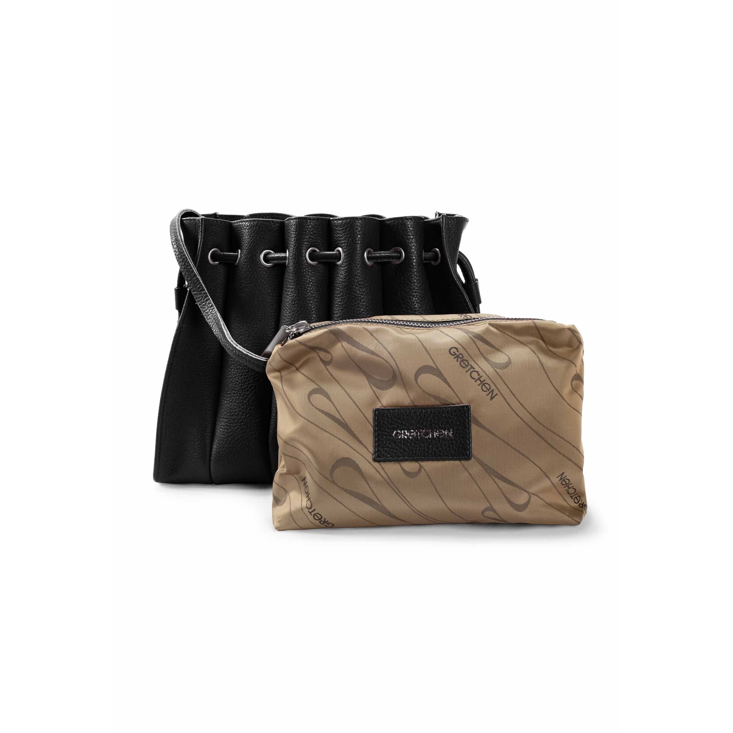 Schultertasche Fan Shoulderbag in modischer Fächer-Optik