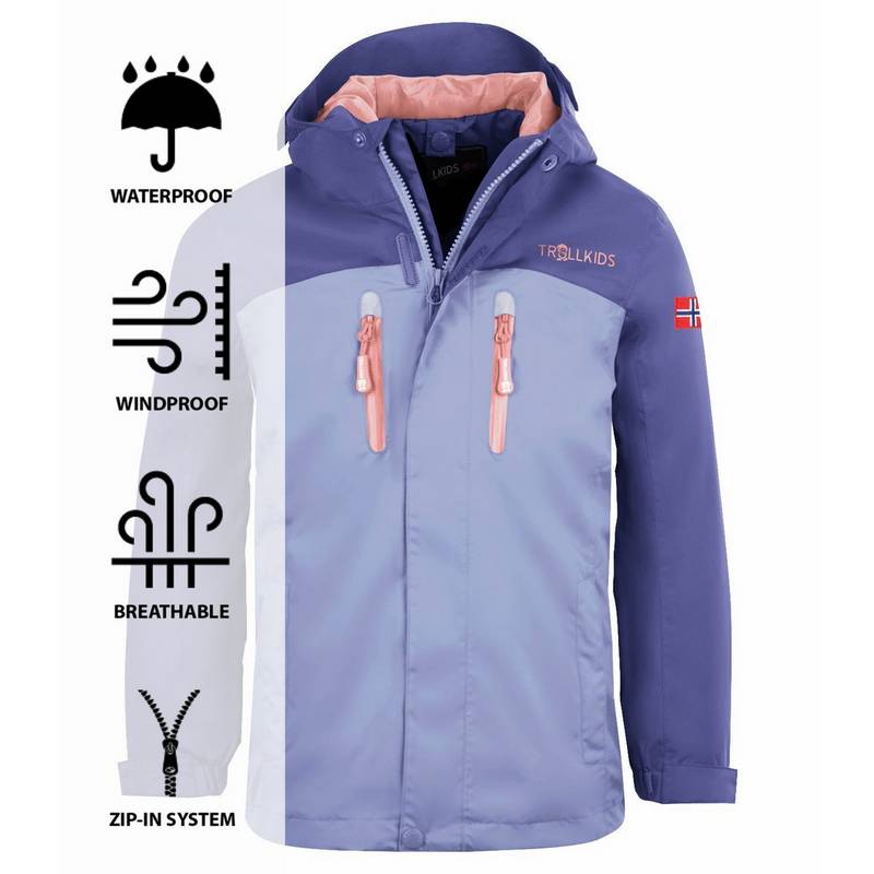Trollkids Nusfjord Regenjacke Kinder