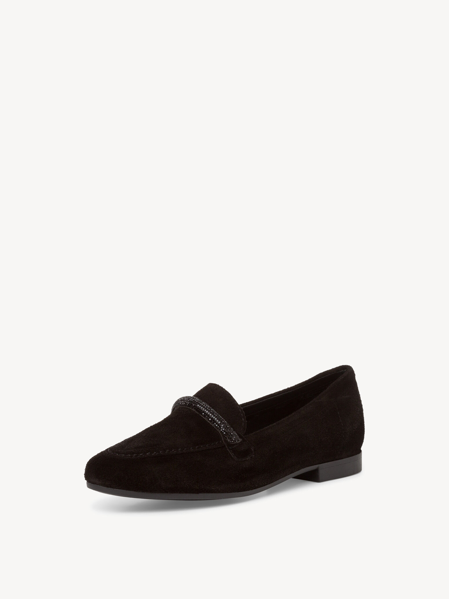 Slipper en cuir - noir