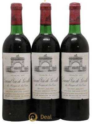 Château Léoville Las Cases 2ème Grand Cru Classé  1978 - Lot de 3 Bouteilles
