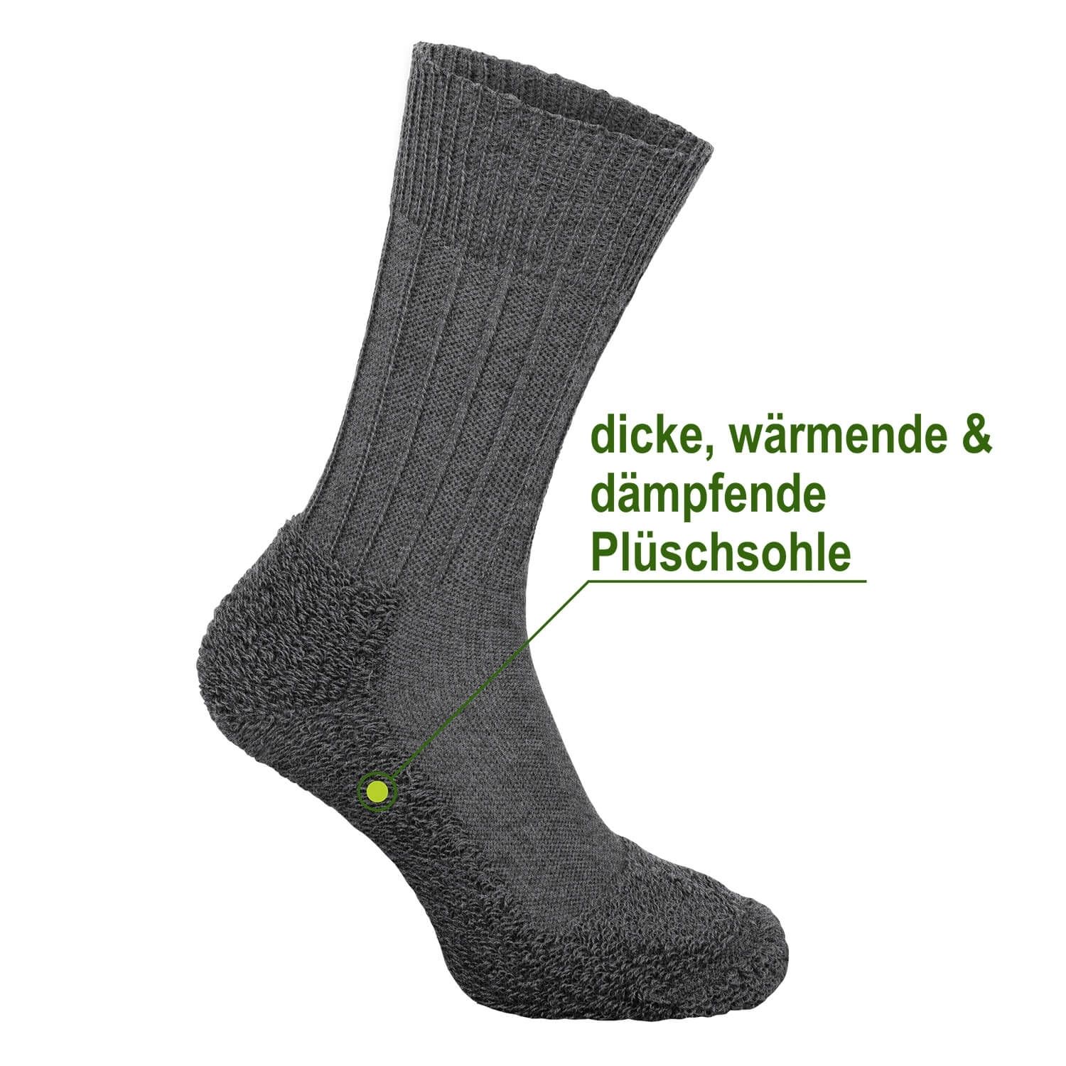 Bundeswehr Socken mit Plüschsohle Original