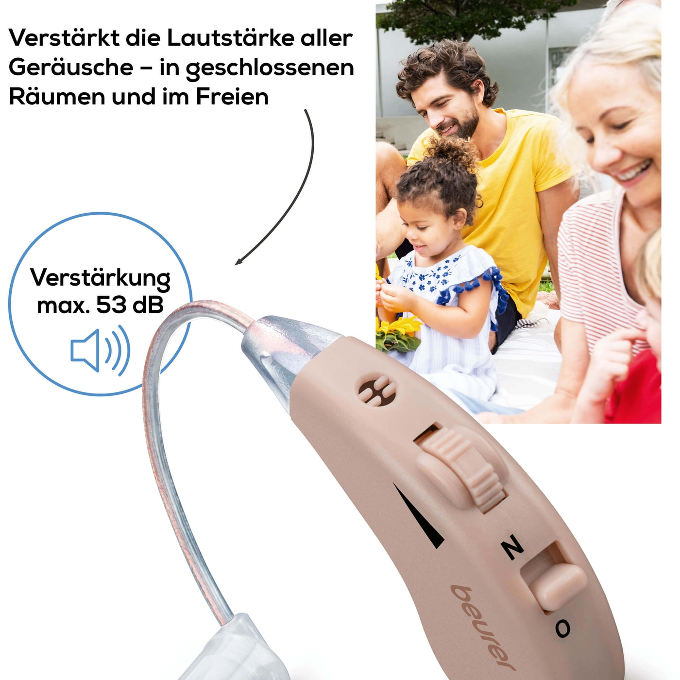 Beurer Hörhilfen HA 55 Paar-Wiederaufladbare Hörhilfen mit klarem Klang