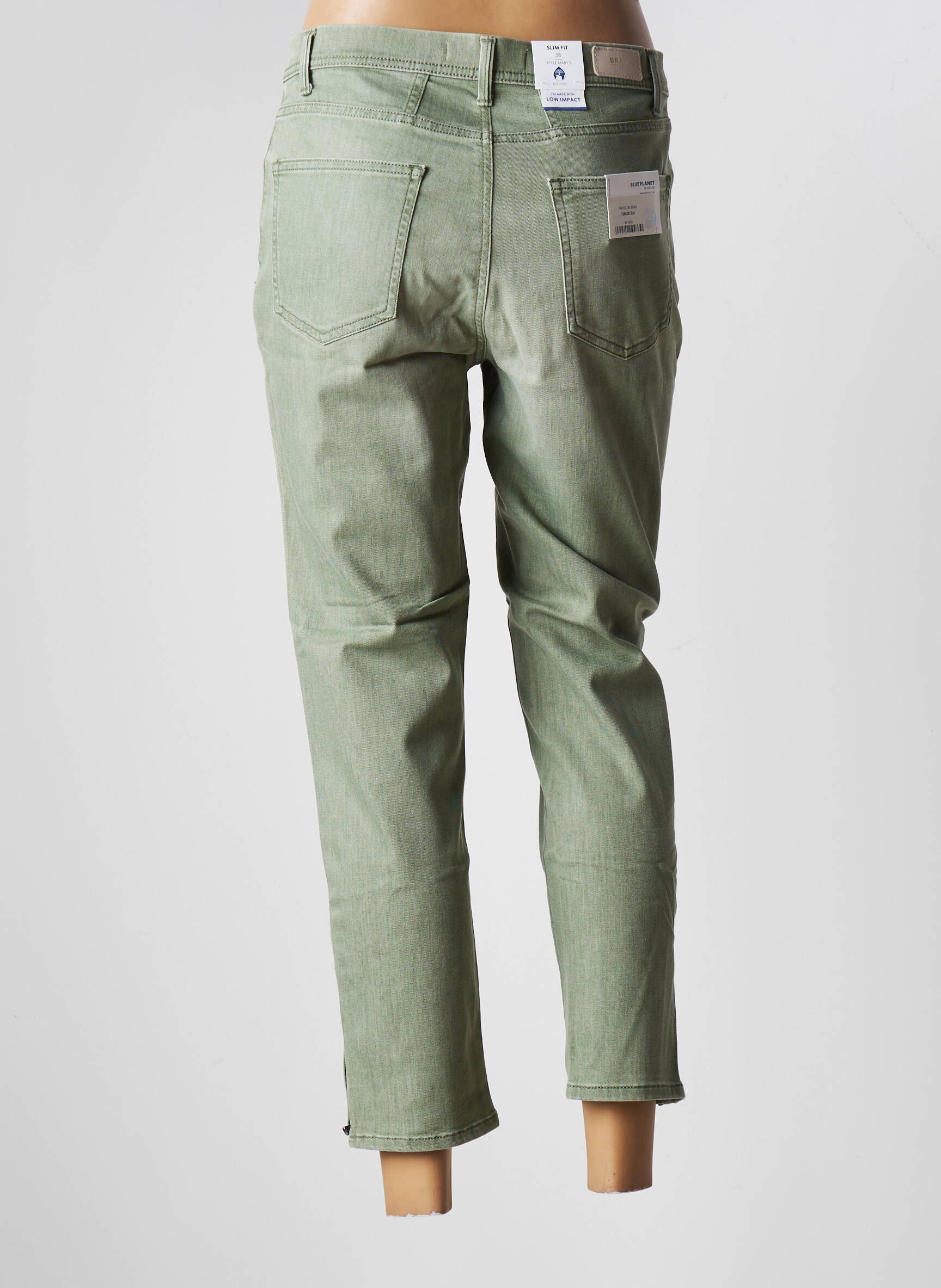 Brax Jeans Coupe Slim Femme couleur vert