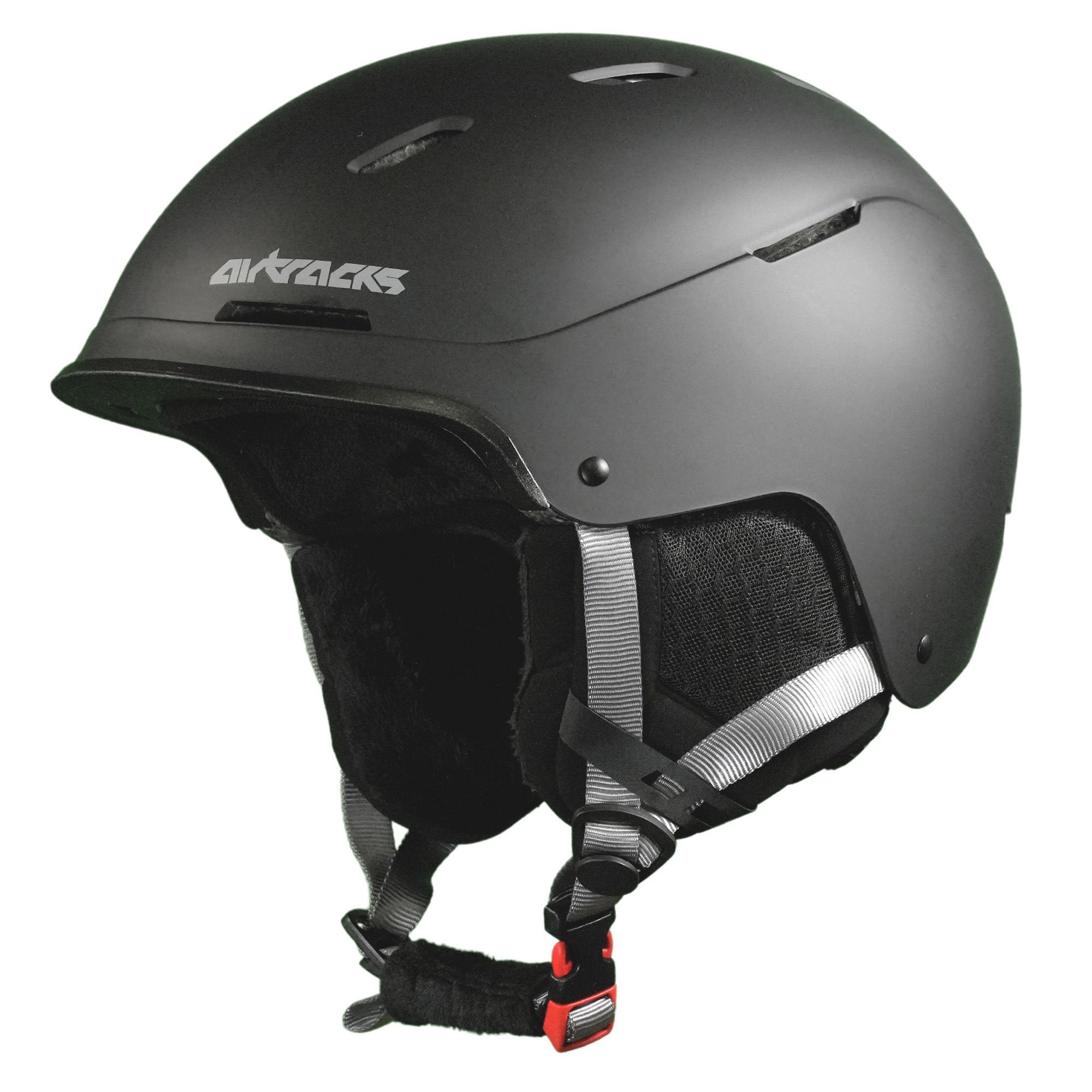 Airtracks Skihelm Ski - Snowboard Helm STRONG SP-S210 (für Herren und Damen mit Ventilationssystem & stufenloser Anpassung), - Farbe Matt  S- 50-54cm. M - 54-58cm, L- 58-61cm