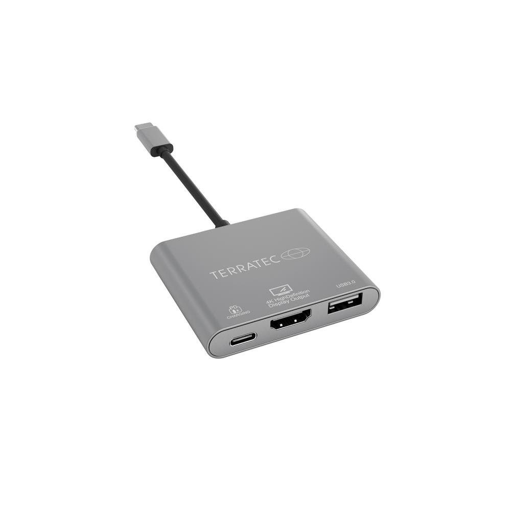 Terratec Laptop-Dockingstation CONNECT C3, USB Type-C Adapter, mit USB-C PD, HDMI, USB3.0 Port