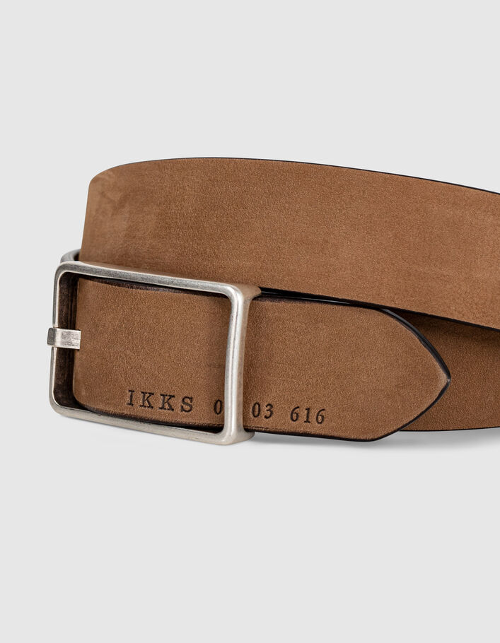 Ceinture vison en cuir Homme